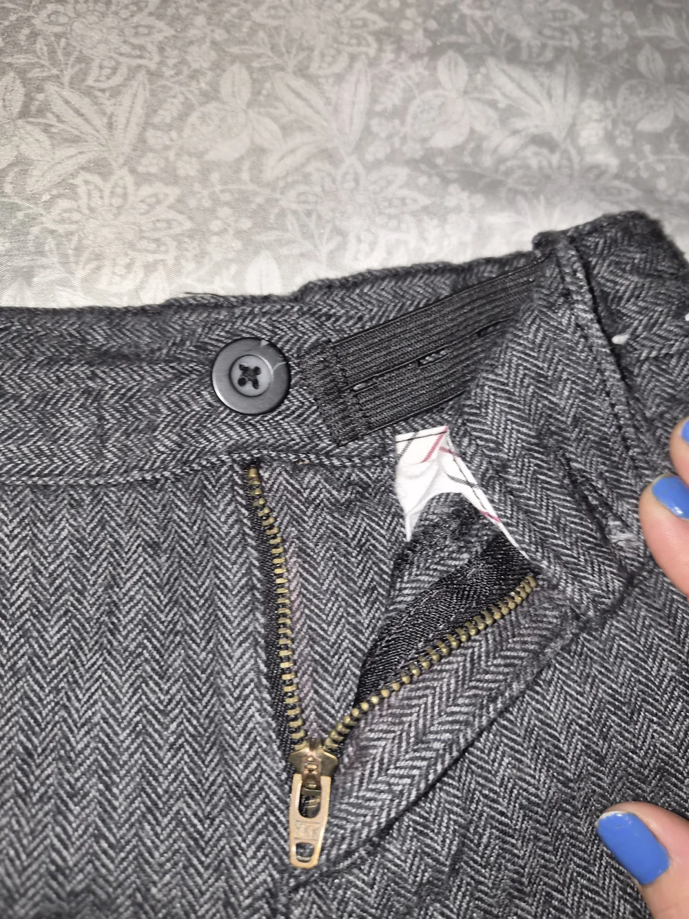 Gymboree Gray Herringbone Boy Dress Pants